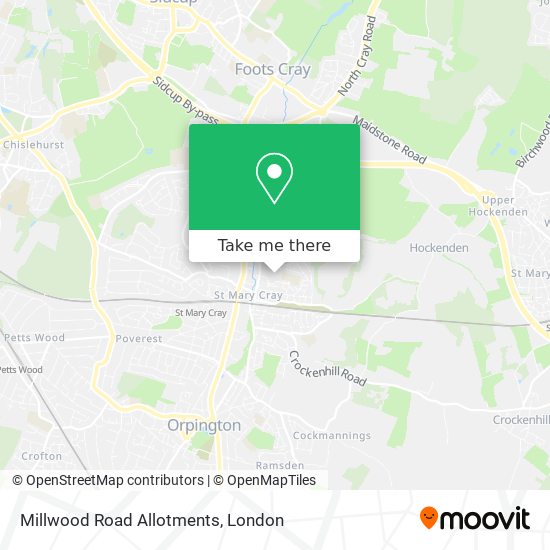 Millwood Road Allotments map
