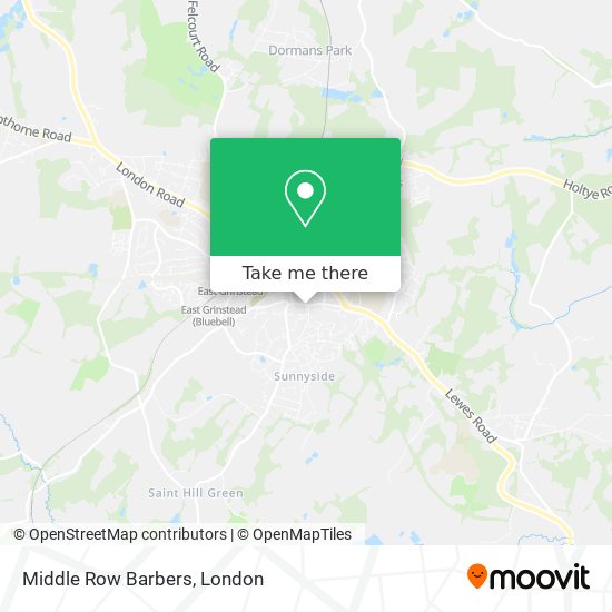 Middle Row Barbers map
