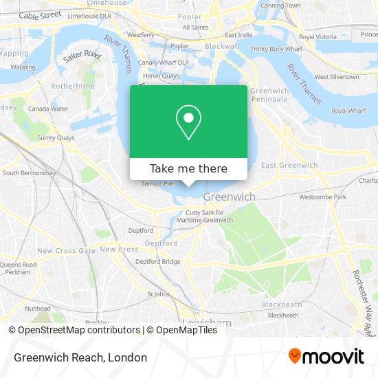 Greenwich Reach map