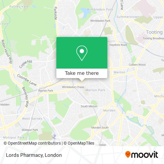 Lords Pharmacy map