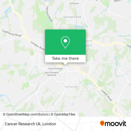Cancer Research Uk map