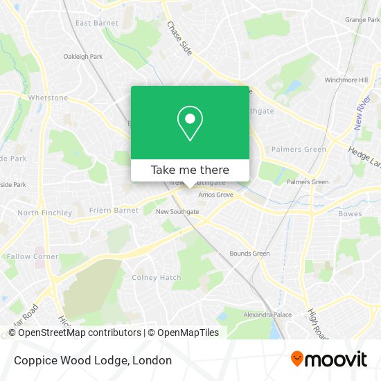 Coppice Wood Lodge map