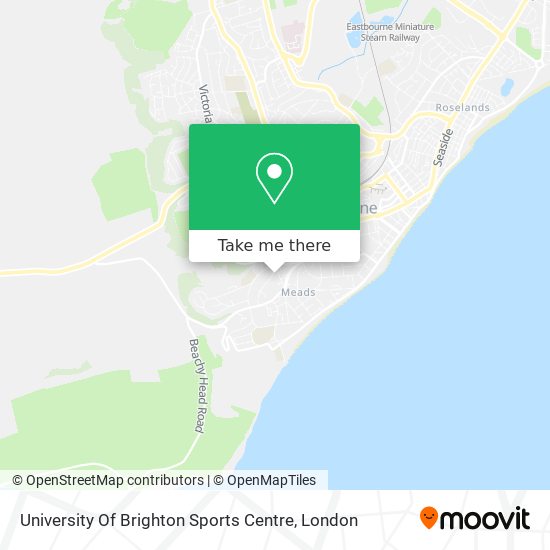 University Of Brighton Sports Centre map