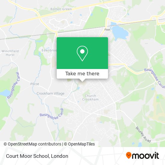 Court Moor School map