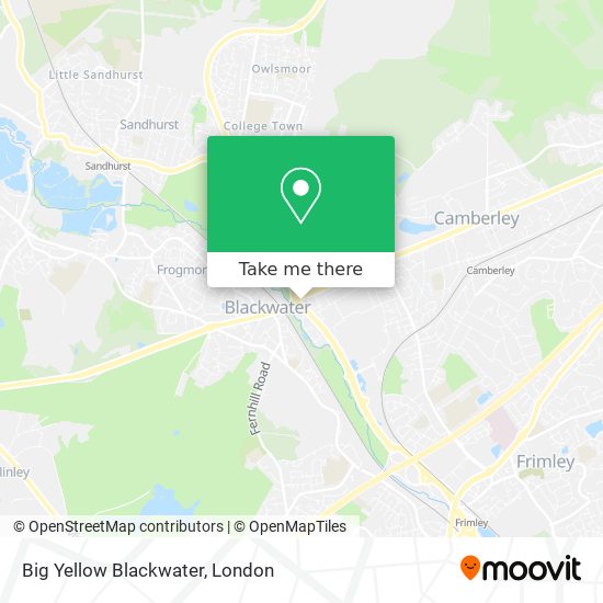 Big Yellow Blackwater map