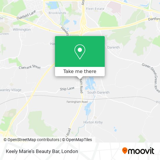 Keely Marie's Beauty Bar map