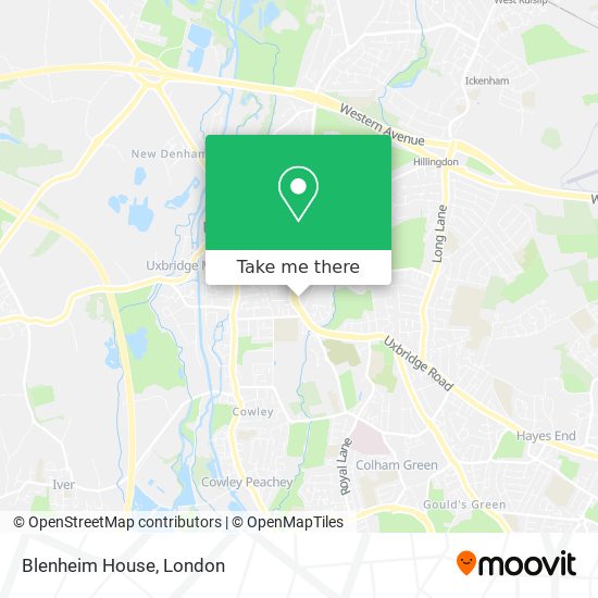 Blenheim House map