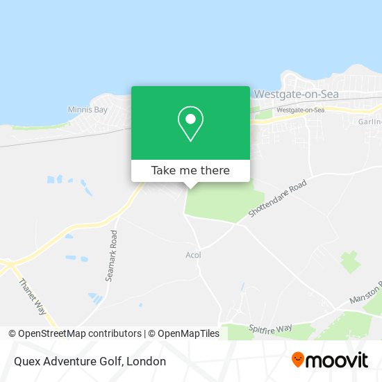 Quex Adventure Golf map