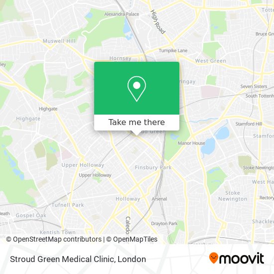Stroud Green Medical Clinic map