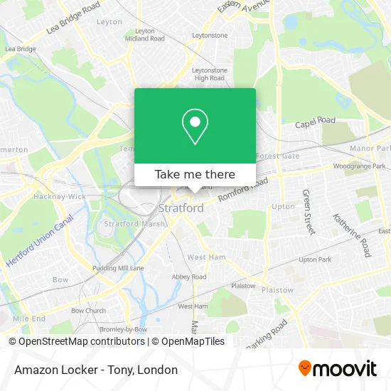 Amazon Locker - Tony map