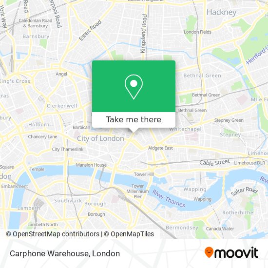 Carphone Warehouse map