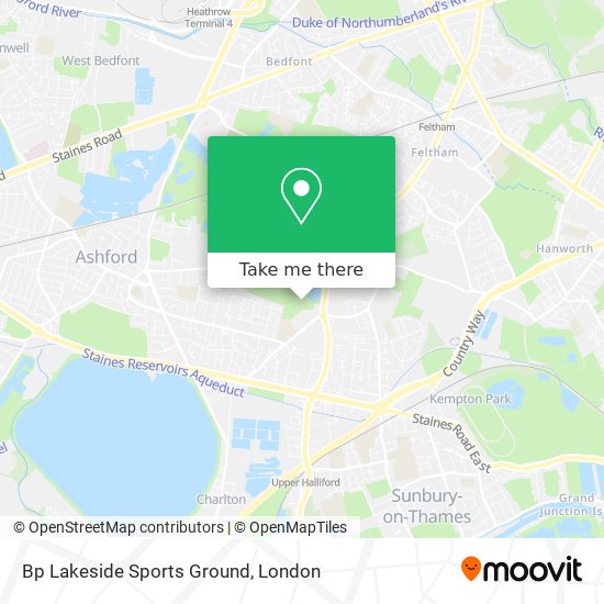 Bp Lakeside Sports Ground map