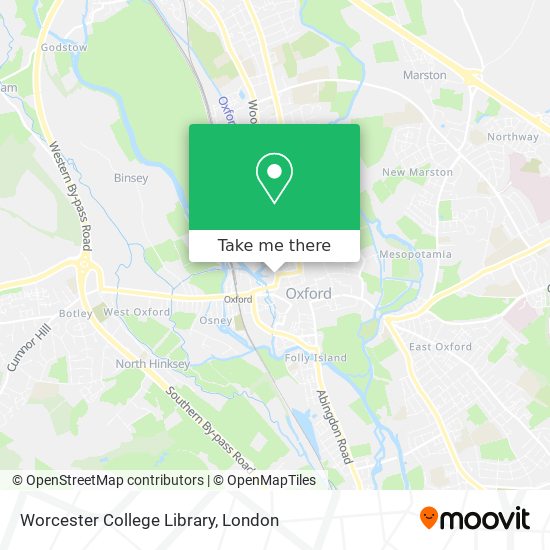 Worcester College Library map