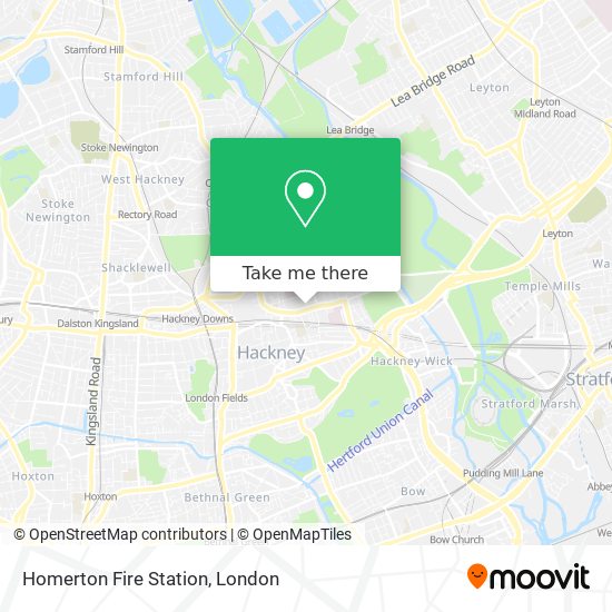 Homerton Fire Station map