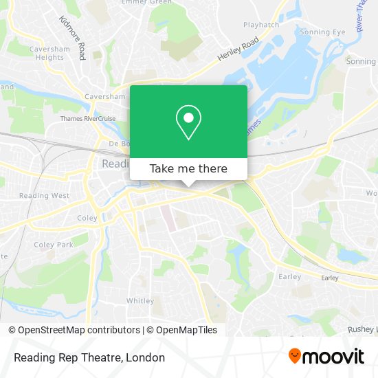 Reading Rep Theatre map