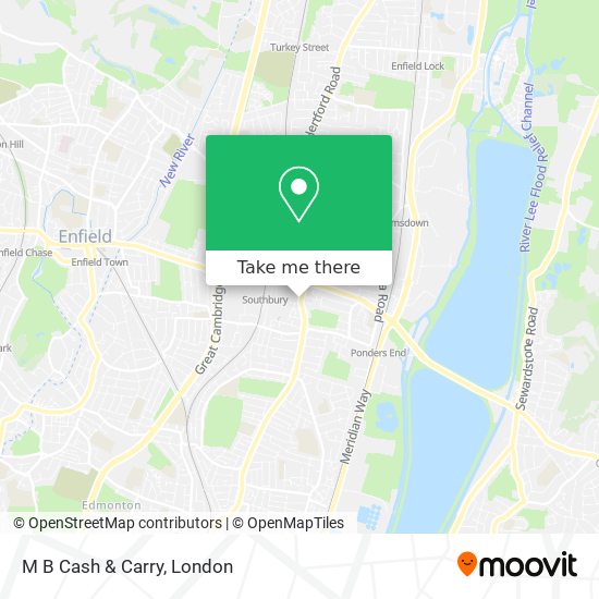 M B Cash & Carry map