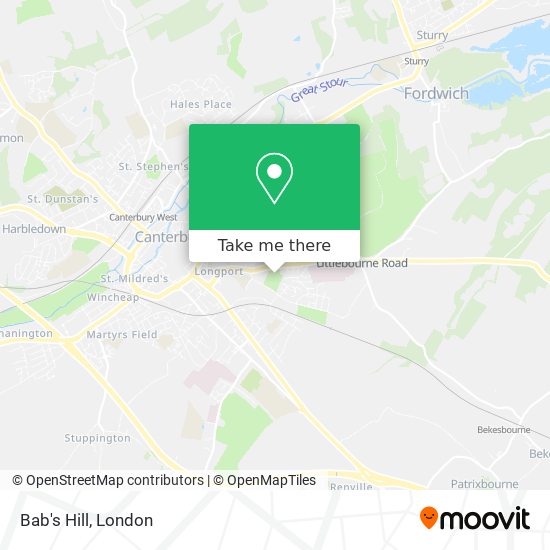 Bab's Hill map