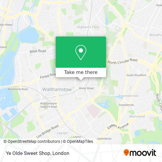Ye Olde Sweet Shop map