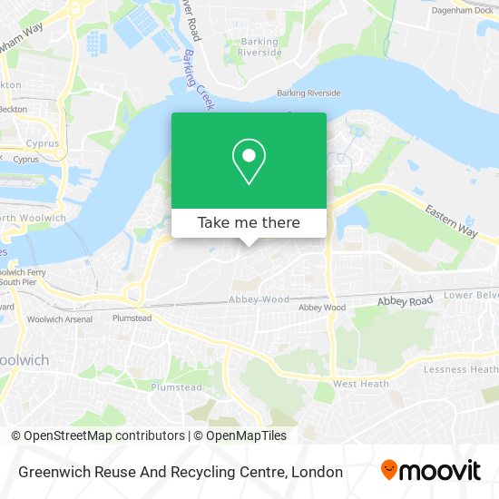 Greenwich Reuse And Recycling Centre map