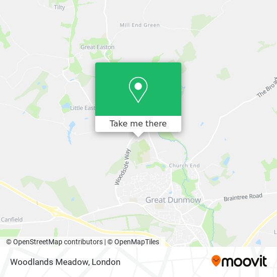 Woodlands Meadow map