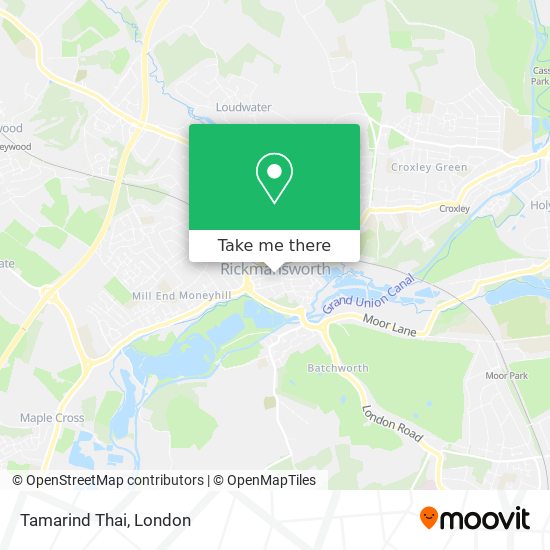 Tamarind Thai map
