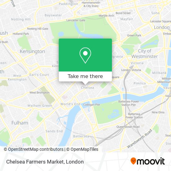 Chelsea Farmers Market map