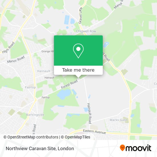 Northview Caravan Site map