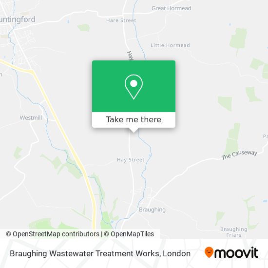 Braughing Wastewater Treatment Works map