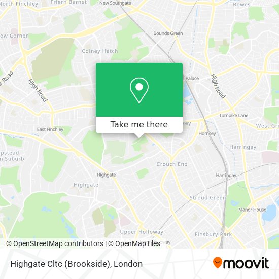 Highgate Cltc (Brookside) map