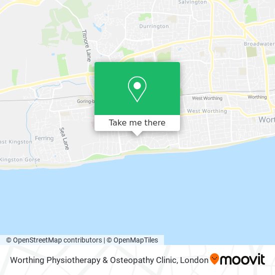 Worthing Physiotherapy & Osteopathy Clinic map