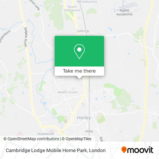 Cambridge Lodge Mobile Home Park map