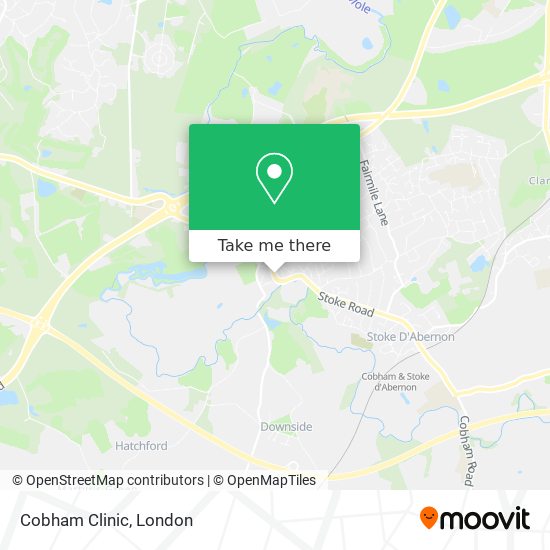 Cobham Clinic map