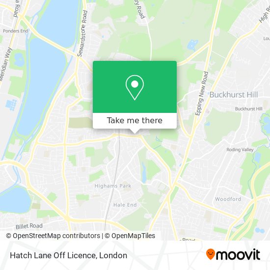 Hatch Lane Off Licence map