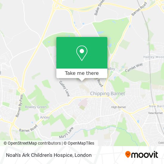 Noah's Ark Children's Hospice map
