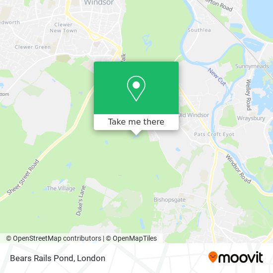 Bears Rails Pond map