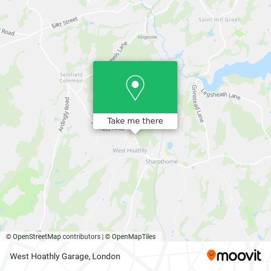West Hoathly Garage map