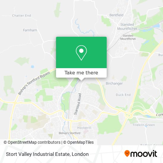 Stort Valley Industrial Estate map