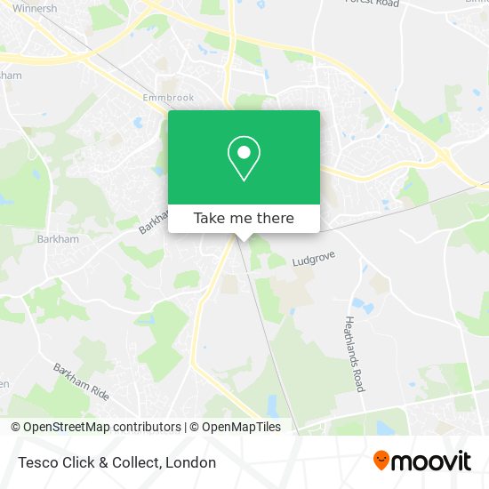 Tesco Click & Collect map