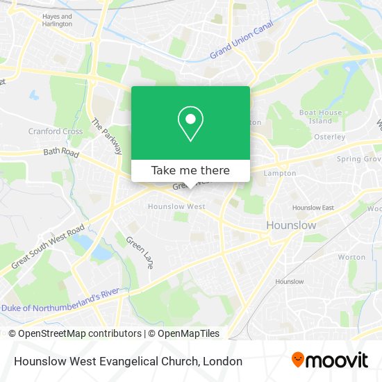 Hounslow West Evangelical Church map