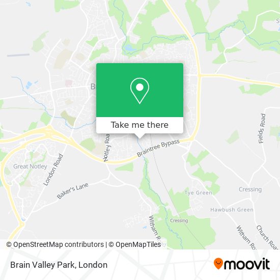Brain Valley Park map