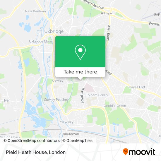 Pield Heath House map