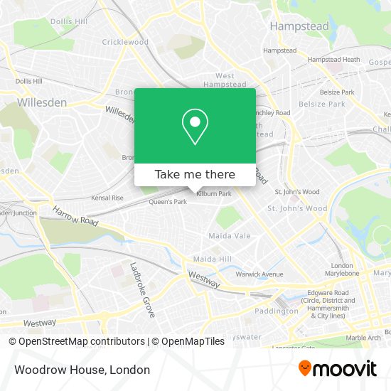 Woodrow House map