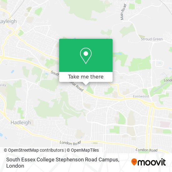 South Essex College Stephenson Road Campus map