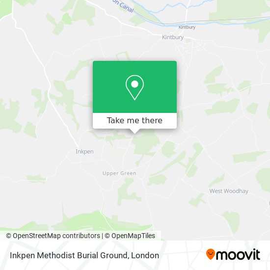 Inkpen Methodist Burial Ground map
