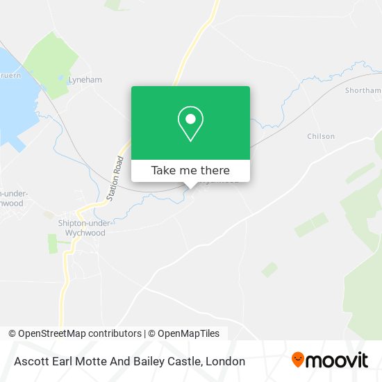 Ascott Earl Motte And Bailey Castle map