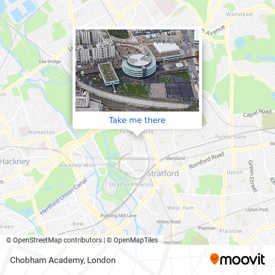 Chobham Academy map