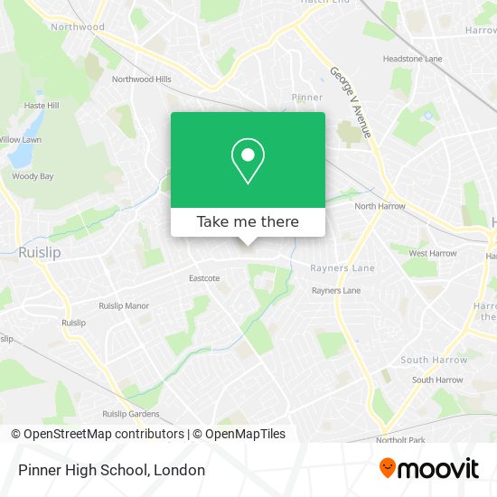 Pinner High School map