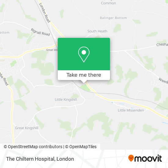 The Chiltern Hospital map