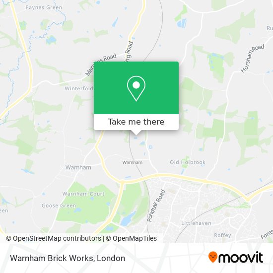 Warnham Brick Works map