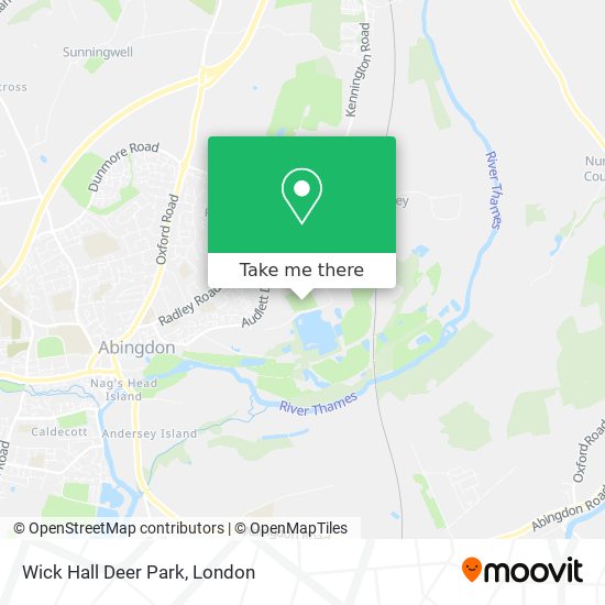 Wick Hall Deer Park map